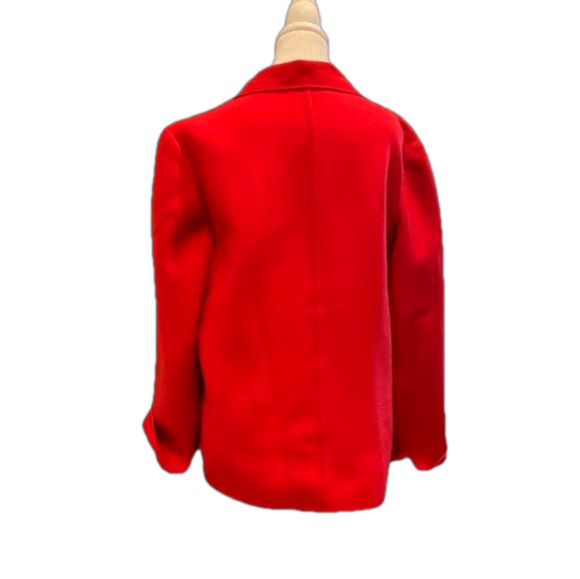 Weinberg Paris Red Wool Blazer French Chic Old Money S/M - Picture 3 of 9
